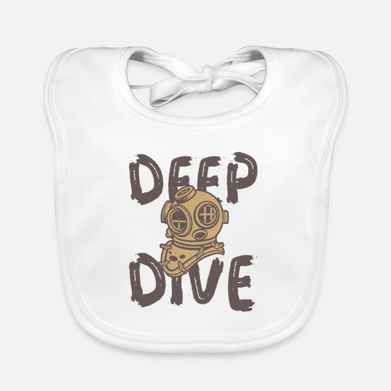 Deep dive helmet Organic Baby Bibs