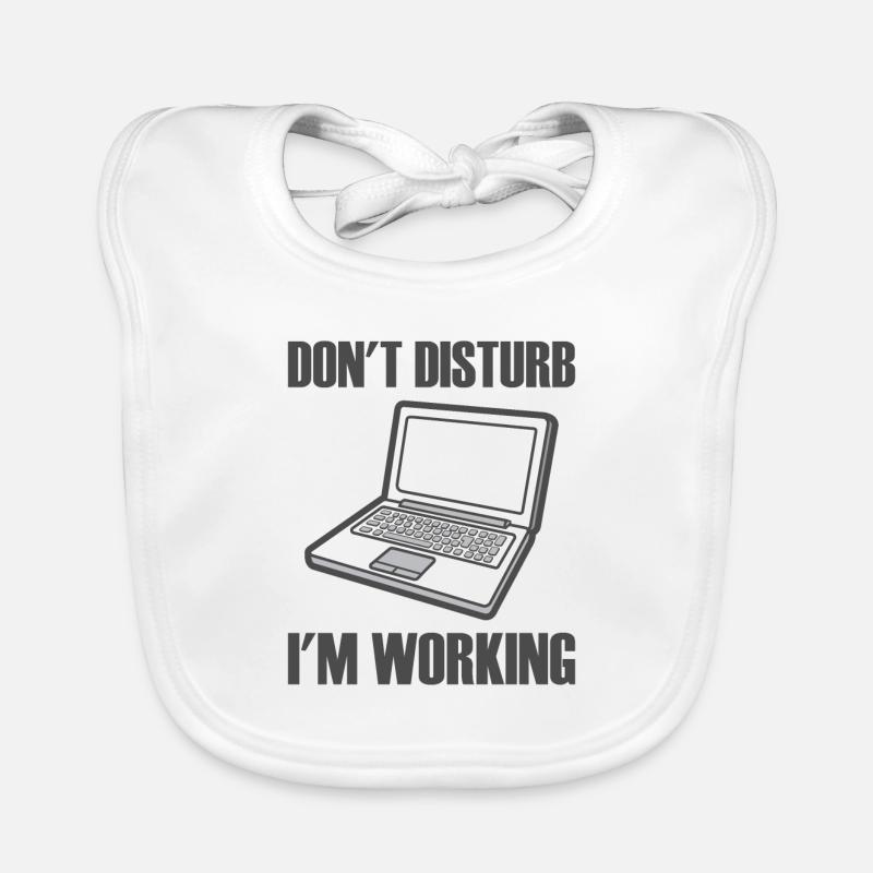 Laptop dont disturb in working Organic Baby Bibs