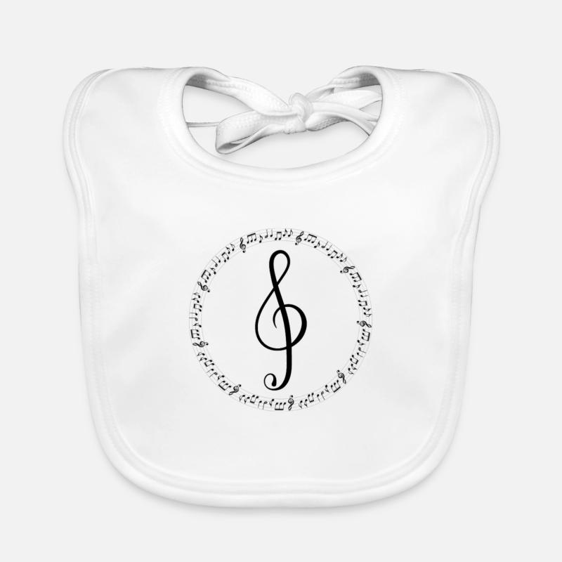NOTE DE MUSIQUE Bavoir bio Bébé