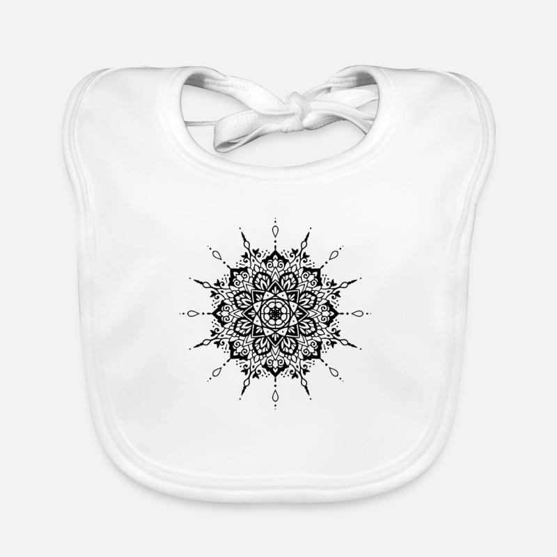 Fleur Mandala Bavoir bio Bébé