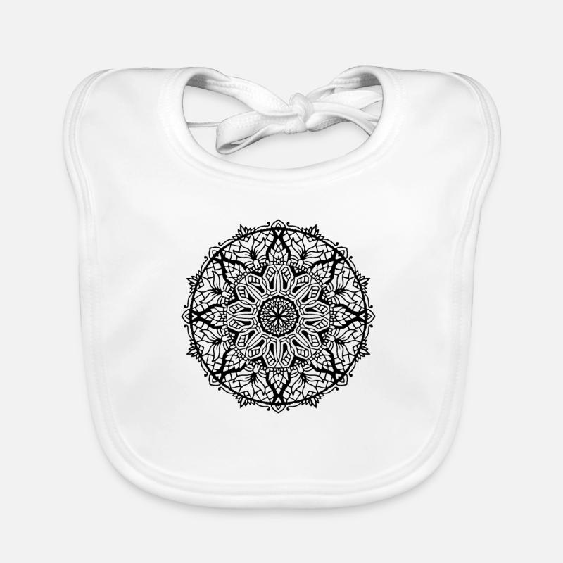 Fleur Mandala Bavoir bio Bébé