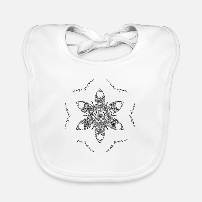 Fleurs Mandala Bavoir bio Bébé