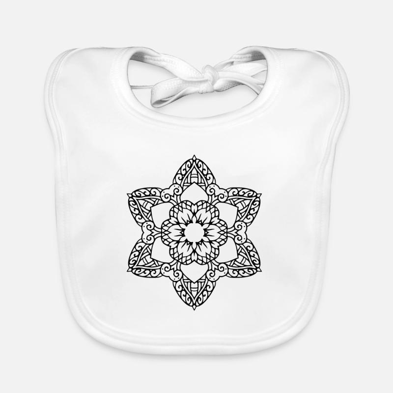 Fleurs Mandala Bavoir bio Bébé