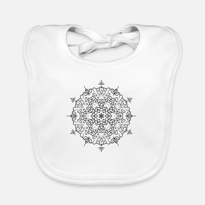 Fleurs Mandala Bavoir bio Bébé