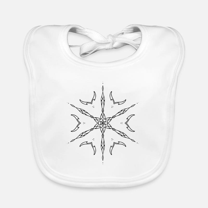 Minimalist Mandala Organic Baby Bibs