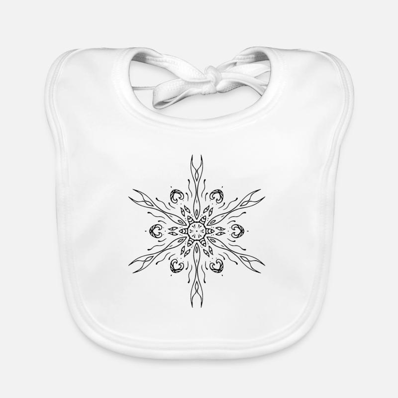 Mandala minimaliste Bavoir bio Bébé