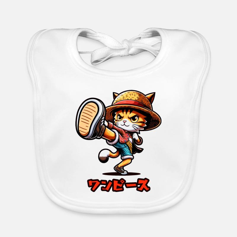 Cat Anime Organic Baby Bibs