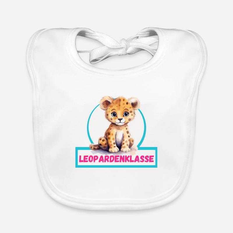 Leopard Class Class Animal Leopard Organic Baby Bibs