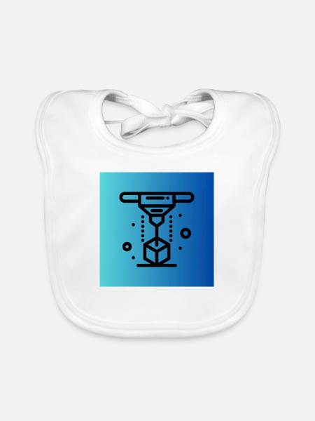 3D Druck - Baby Bio-Lätzchen - Weiß