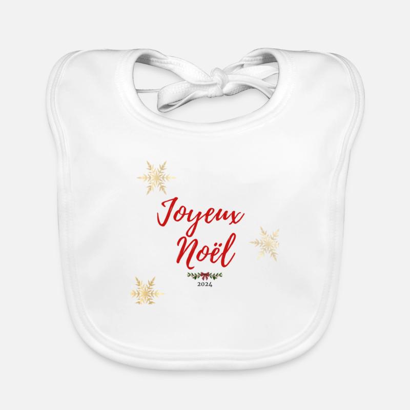 Frohe Weihnachten Baby Bio-Lätzchen