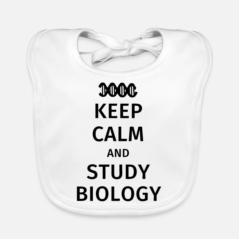 keep calm and study biololoy Baby Bio-Lätzchen