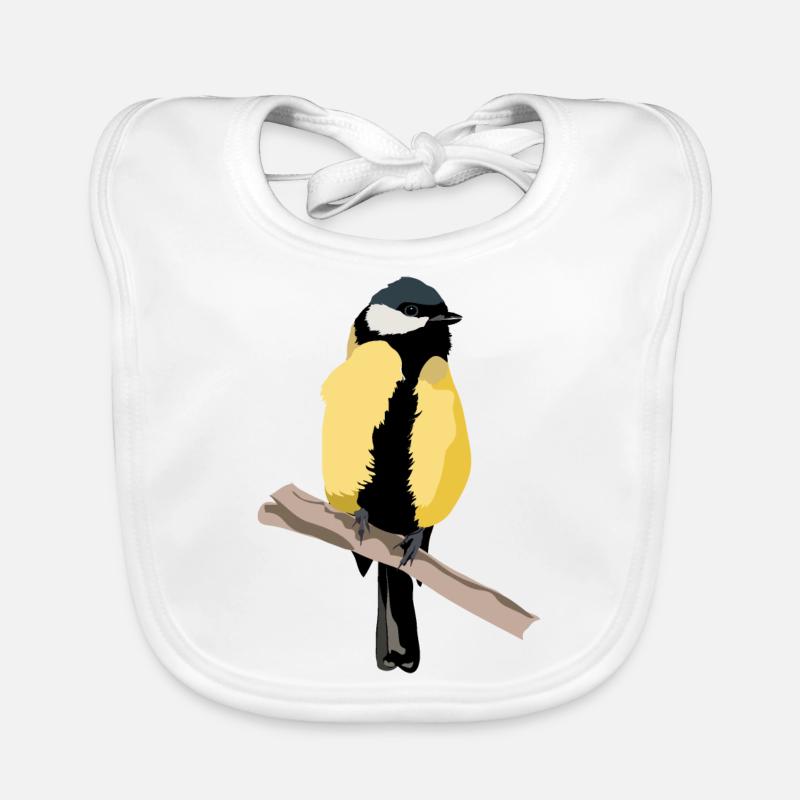 Kohlmeise Baby Bio-Lätzchen