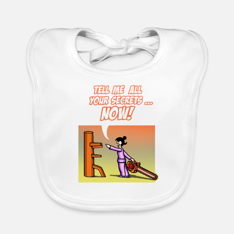 chainsaw 2016 multicol Baby Bio-Lätzchen