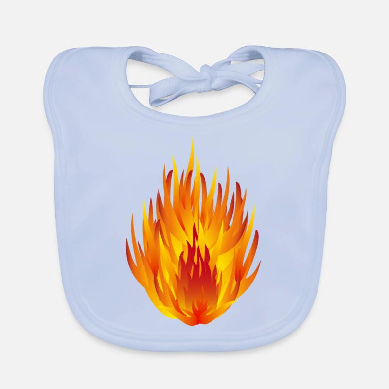 feu Bavoir bio Bébé