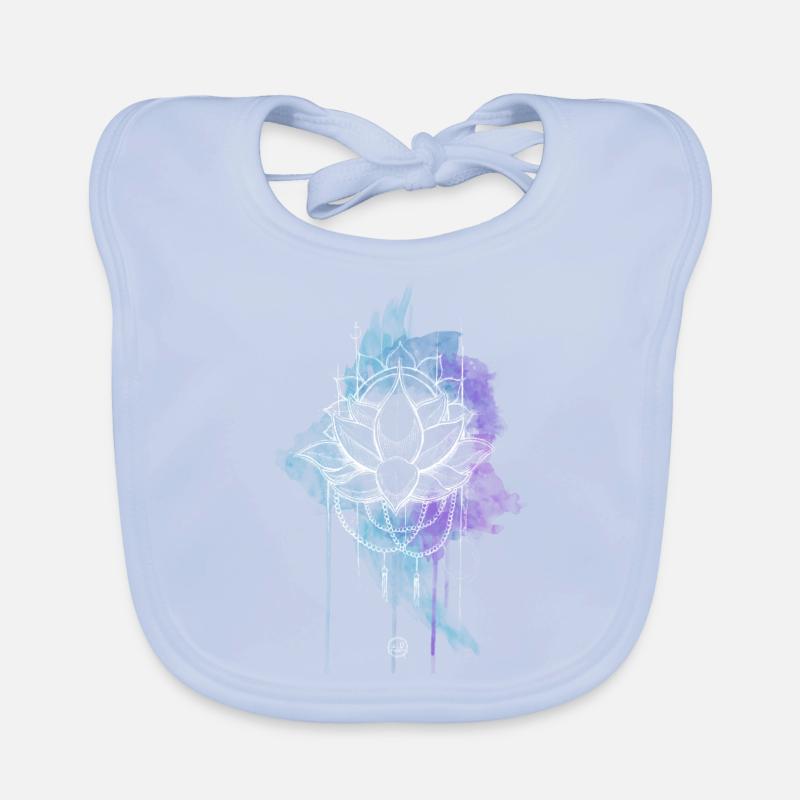 mandala solstice d'été Bavoir bio Bébé
