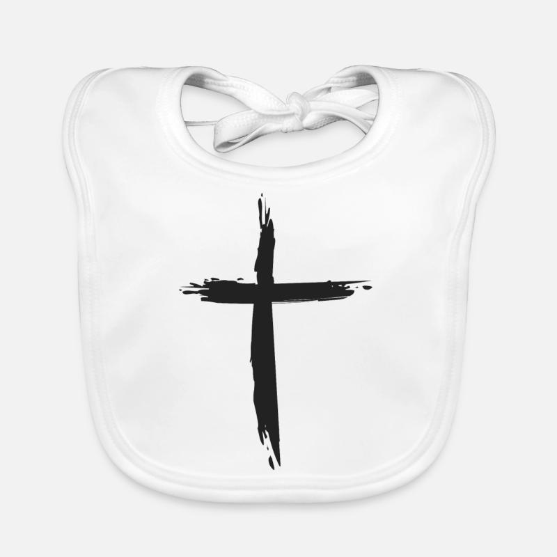 croce Bavaglino ecologico per neonato