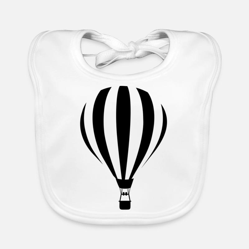 Illustration de ballon à air chaud Bavoir bio Bébé