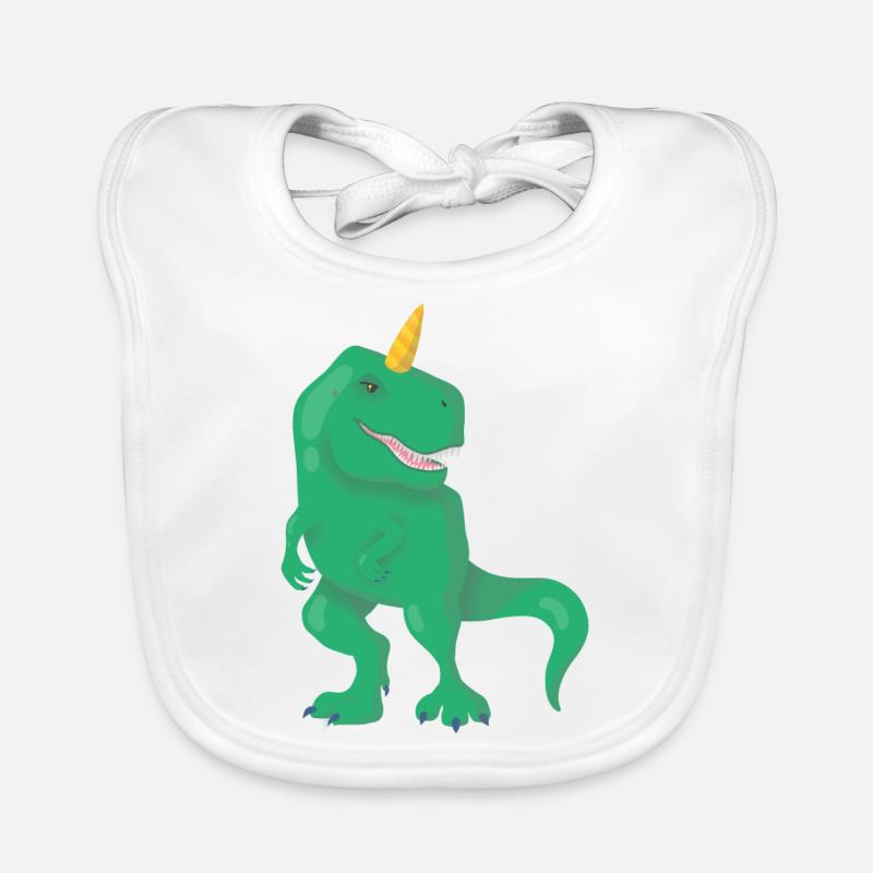 Dino Einhorn T-Rex Bavoir bio Bébé