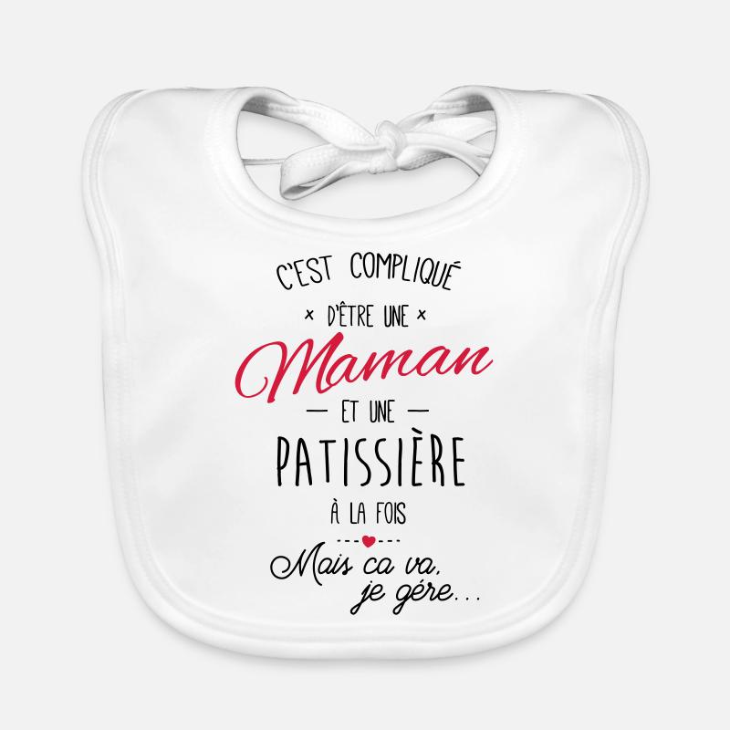 maman et patissière Bavoir bio Bébé