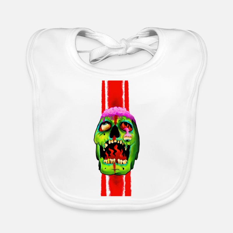 Schädel Baby Bio-Lätzchen