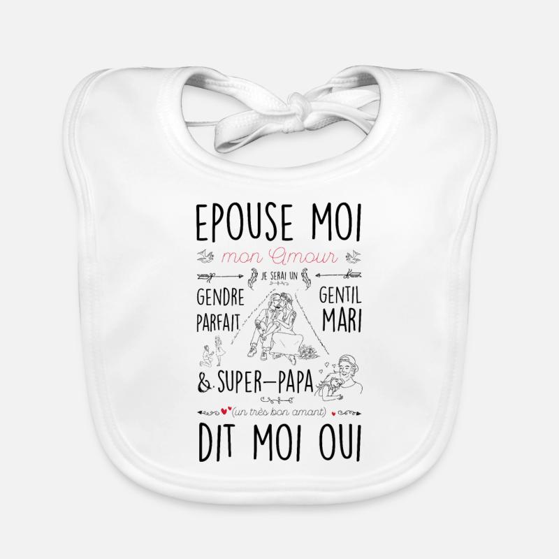 heirate mich Baby Bio-Lätzchen