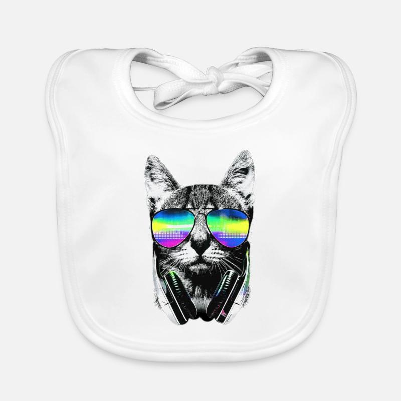 Coole Katze Baby Bio-Lätzchen