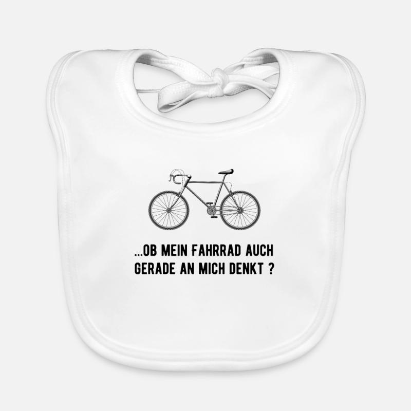 Vélo Cyclisme Cyclisme Cyclisme Tour Vélo de route - Bavoir bio Bébé - blanc