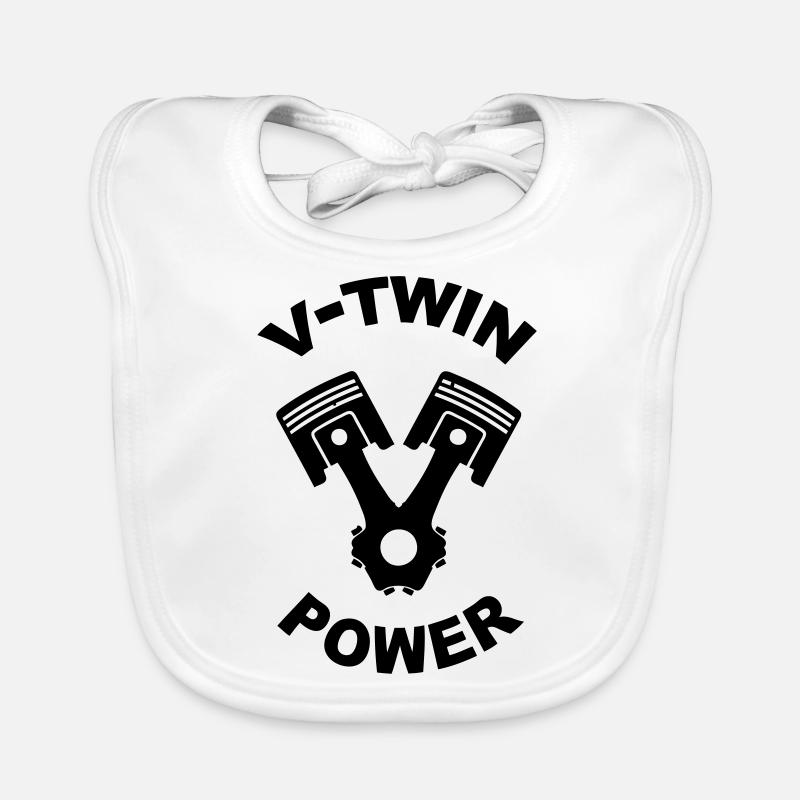 v-twin power vector design Baby Bio-Lätzchen