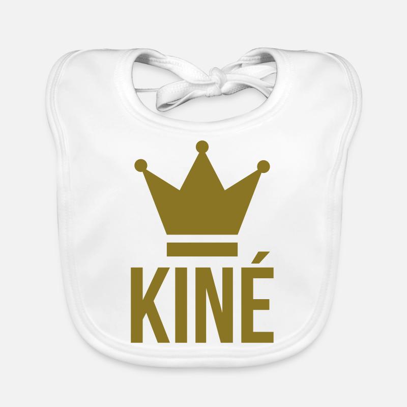 Kiné - Bavoir bio Bébé - blanc