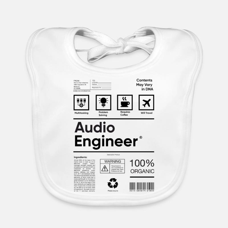 Audio Engineer Organic Baby Bibs