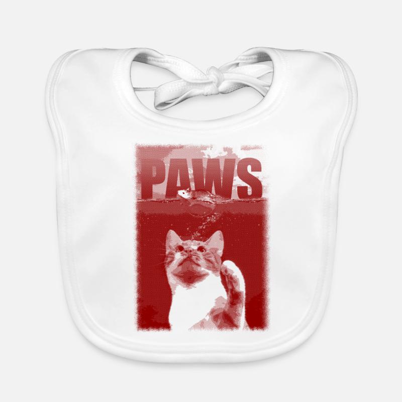 PAWS - Cat - Mouse - JAWS Organic Baby Bibs