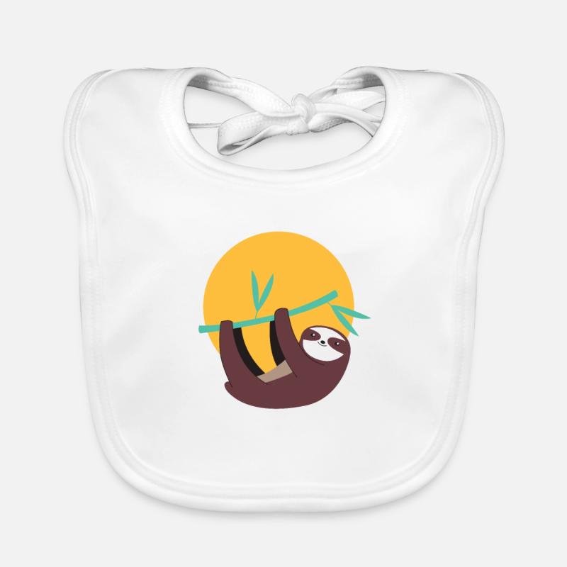 Sloth Organic Baby Bibs