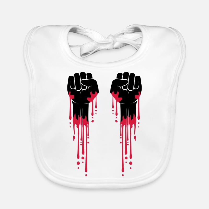 2 faeuste blut faust revolution drops graffiti f Organic Baby Bibs
