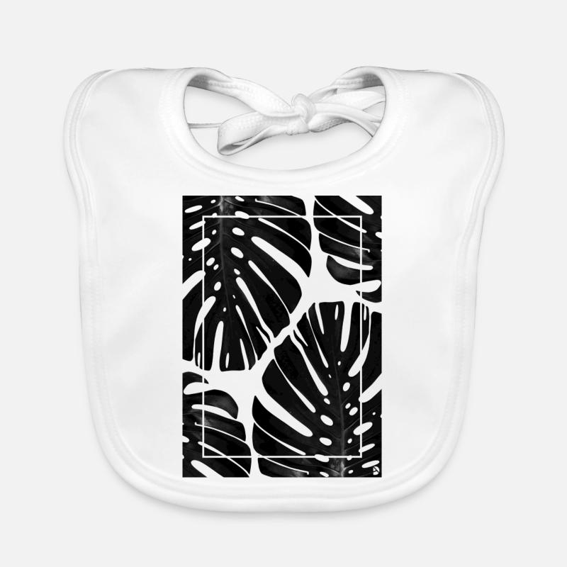 Monstera Organic Baby Bibs