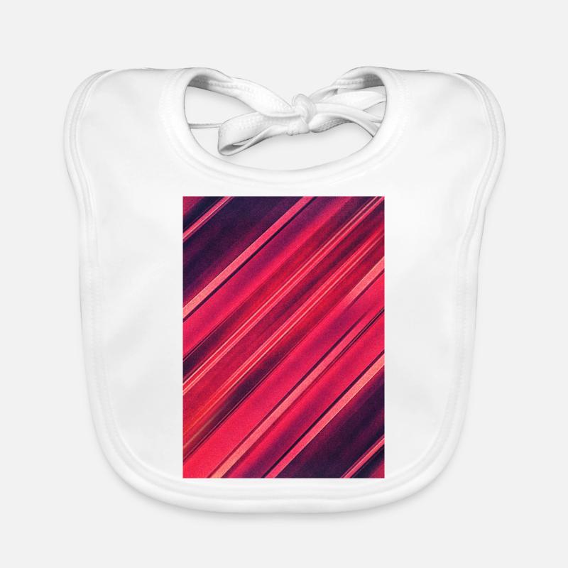 Abstract minimal texture (red/black) - Phone case Bavoir bio Bébé