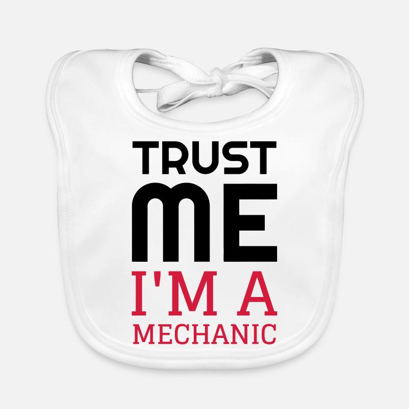 Mechanic Mechanik Mécanique Mécanicien Garage Organic Baby Bibs