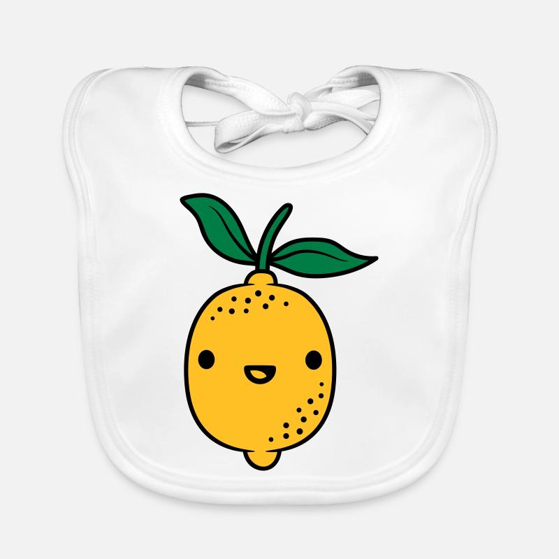 Fruit de citron kawaii Bavoir bio Bébé