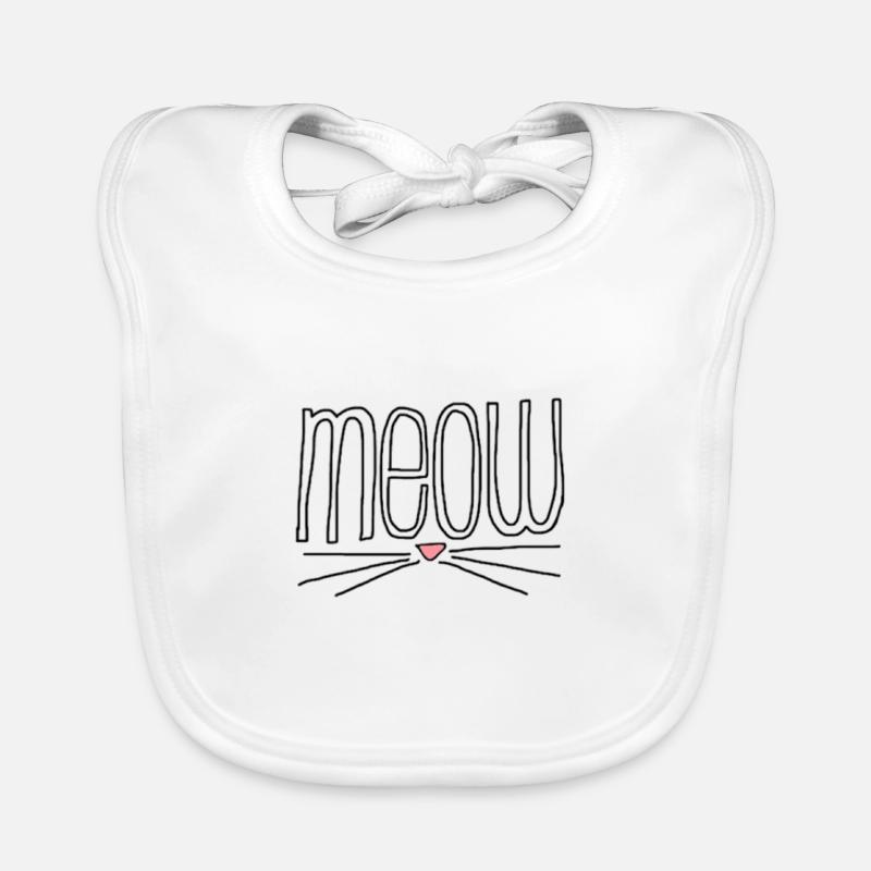 Meow Katzengesicht Baby Bio-Lätzchen