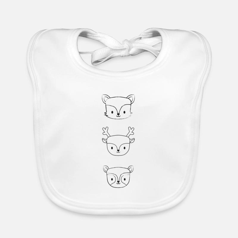 Forest animals Forest animals Organic Baby Bibs
