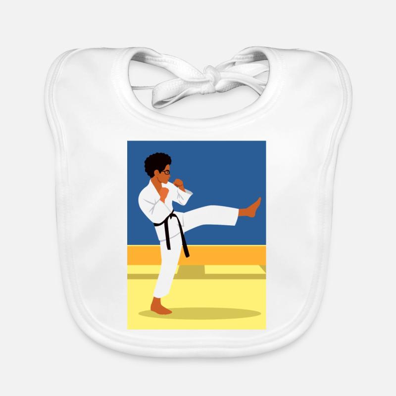 Karate kid Organic Baby Bibs