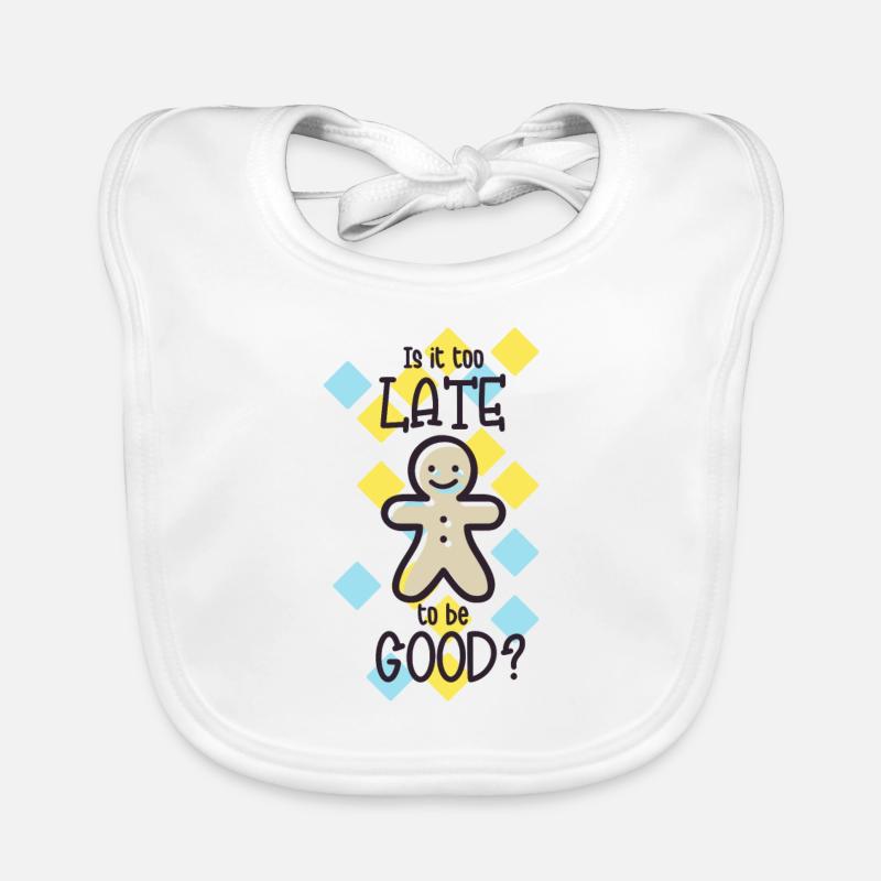 Conception de Noël avec cadeau de slogan Bavoir bio Bébé