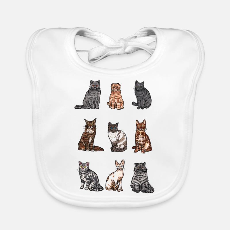 Races de chats Bavoir bio Bébé