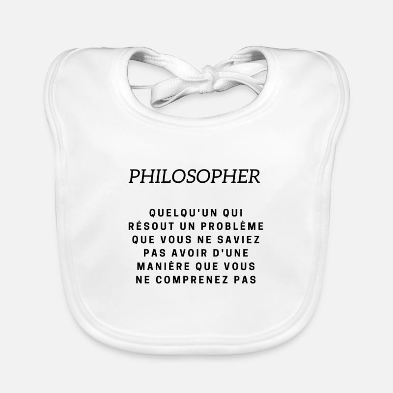 philosopher Bavoir bio Bébé