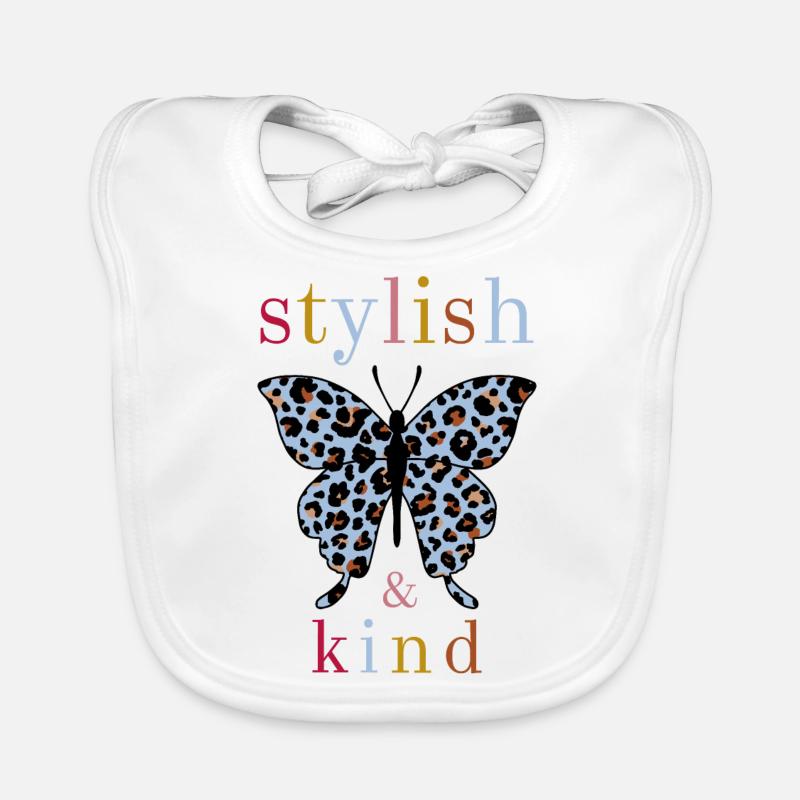Butterfly - stylish and kind Baby Bio-Lätzchen