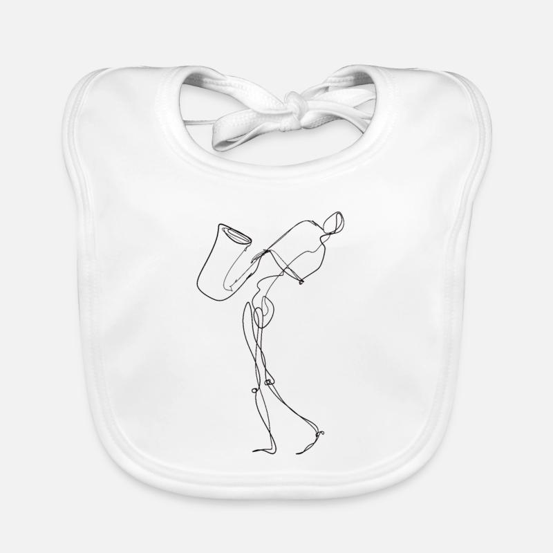 Saxophonist Organic Baby Bibs