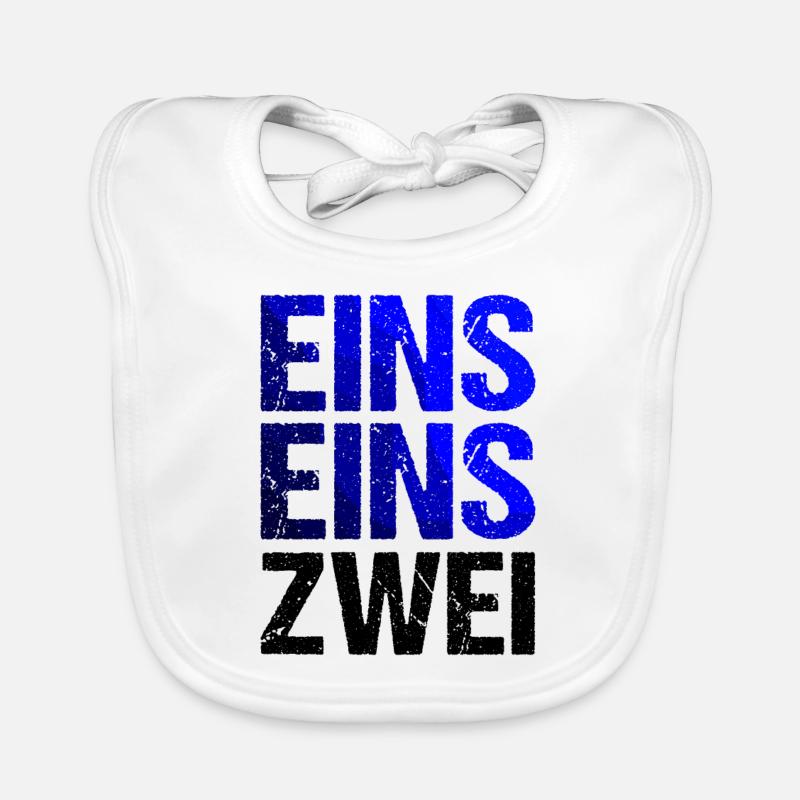 EINS EINS ZWEI Blaulicht Notruf Baby Bio-Lätzchen