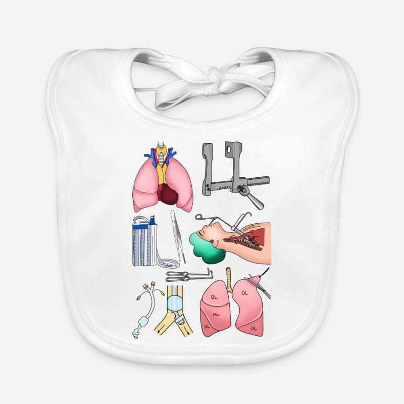 Thoracic surgery Organic Baby Bibs