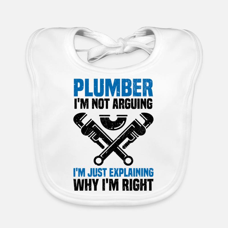 Plumber Organic Baby Bibs