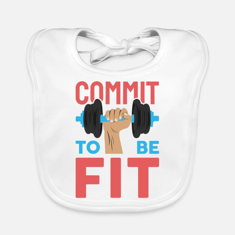 commit to be fit Organic Baby Bibs