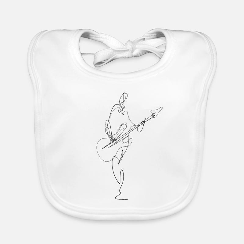 guitar Organic Baby Bibs